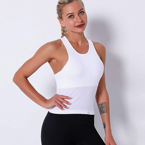 Women’s Ribbed Racerback Crop Tank - Small - Picture 4 of 10